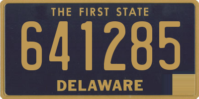 DE license plate 641285