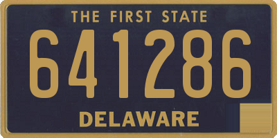 DE license plate 641286