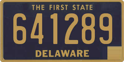 DE license plate 641289