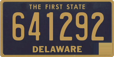 DE license plate 641292