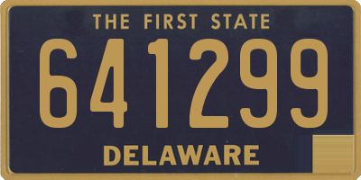 DE license plate 641299