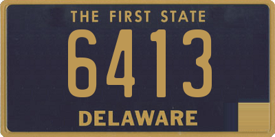 DE license plate 6413