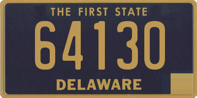 DE license plate 64130