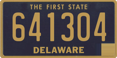 DE license plate 641304