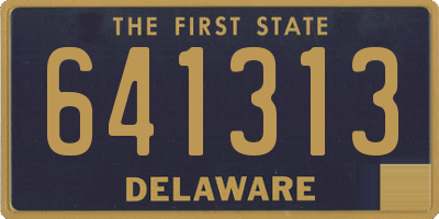 DE license plate 641313
