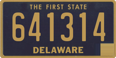 DE license plate 641314