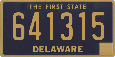 DE license plate 641315