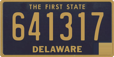 DE license plate 641317