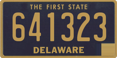DE license plate 641323