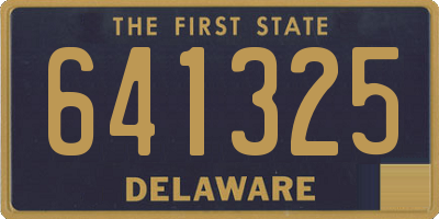 DE license plate 641325