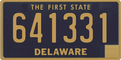 DE license plate 641331