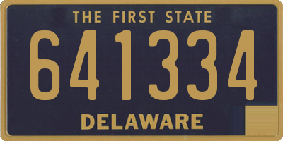 DE license plate 641334