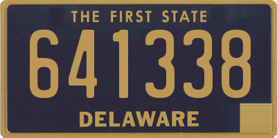 DE license plate 641338