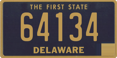 DE license plate 64134