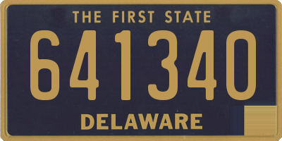 DE license plate 641340