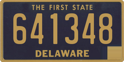 DE license plate 641348