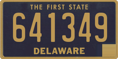 DE license plate 641349