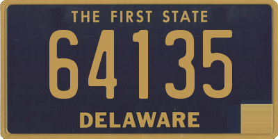 DE license plate 64135