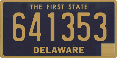 DE license plate 641353