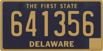 DE license plate 641356