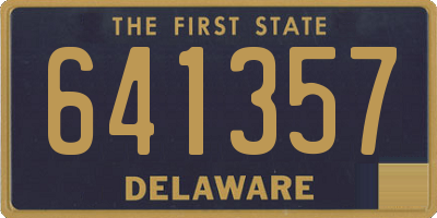 DE license plate 641357
