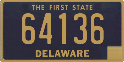 DE license plate 64136