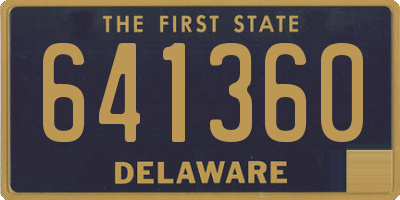 DE license plate 641360