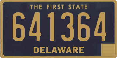 DE license plate 641364