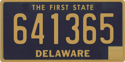 DE license plate 641365