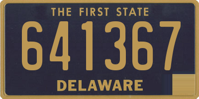 DE license plate 641367