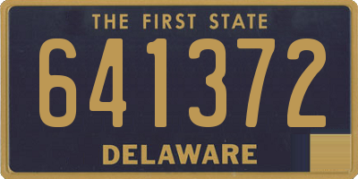 DE license plate 641372