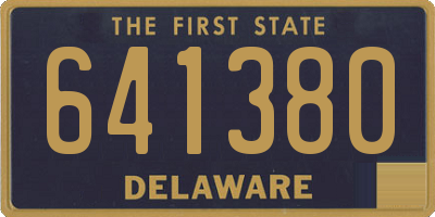 DE license plate 641380