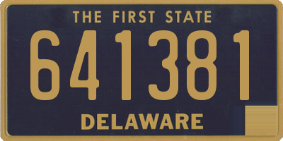 DE license plate 641381