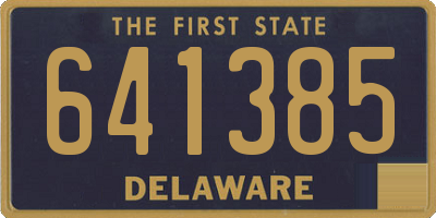 DE license plate 641385