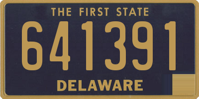 DE license plate 641391