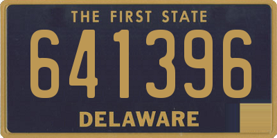 DE license plate 641396