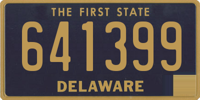 DE license plate 641399