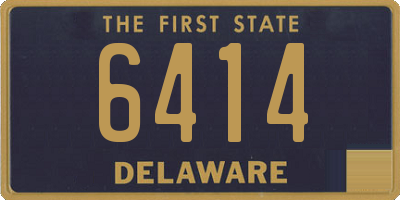 DE license plate 6414