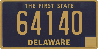 DE license plate 64140