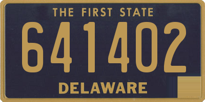 DE license plate 641402
