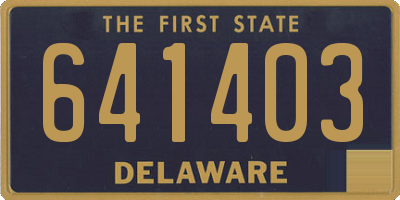 DE license plate 641403