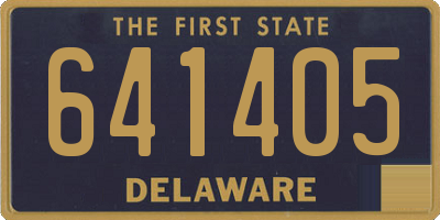 DE license plate 641405