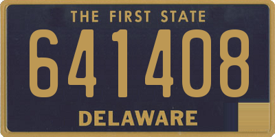 DE license plate 641408