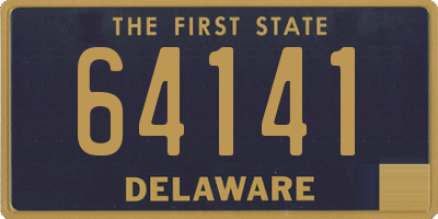 DE license plate 64141