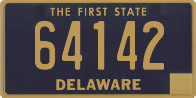 DE license plate 64142