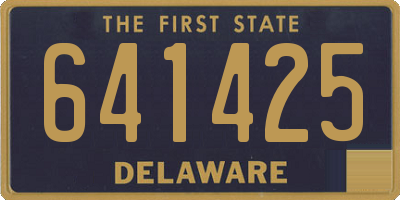 DE license plate 641425
