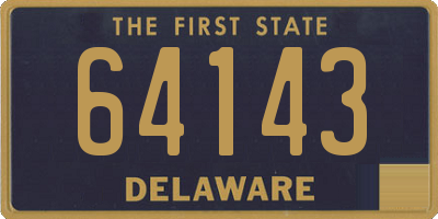 DE license plate 64143