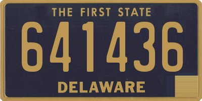 DE license plate 641436