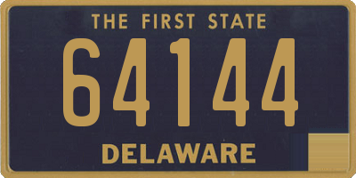 DE license plate 64144