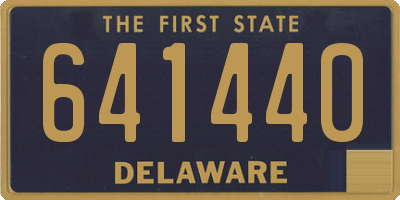 DE license plate 641440
